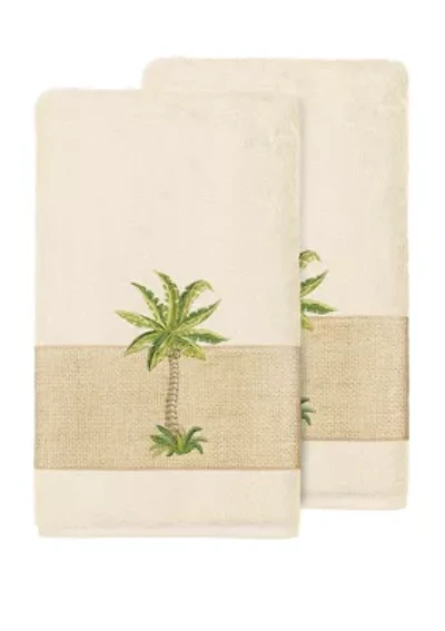 Colton 2 Piece Embellished Bath Towel Set