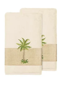 Colton 2 Piece Embellished Bath Towel Set