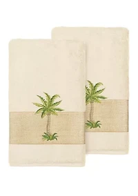 Colton 2 Piece Embellished Hand Towel Set