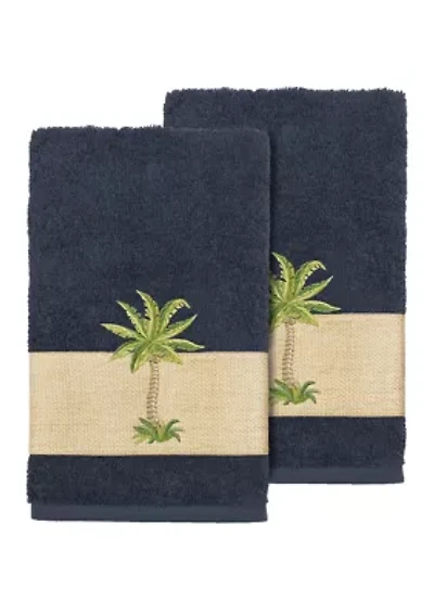 Colton 2 Piece Embellished Hand Towel Set