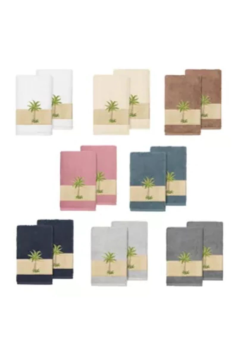 Colton 2 Piece Embellished Hand Towel Set