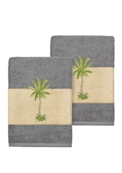 Colton 2 Piece Embellished Washcloth Set
