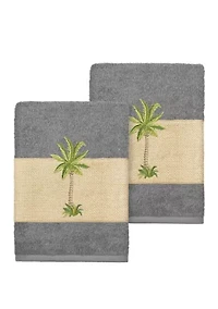 Colton 2 Piece Embellished Washcloth Set