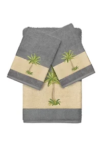 Colton 3 Piece Embellished Towel Set