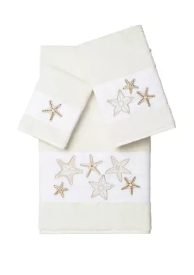 Lydia 3 Piece Embellished Towel Set