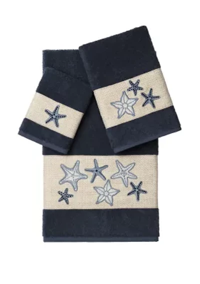 Lydia 3 Piece Embellished Towel Set