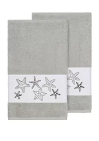 Lydia 2 Piece Embellished Bath Towel Set