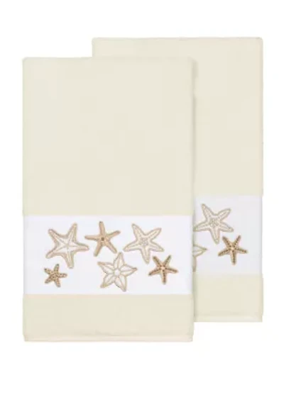 Lydia 2 Piece Embellished Bath Towel Set
