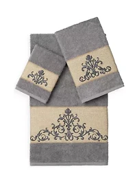 Scarlet 3 Piece Embellished Towel Set