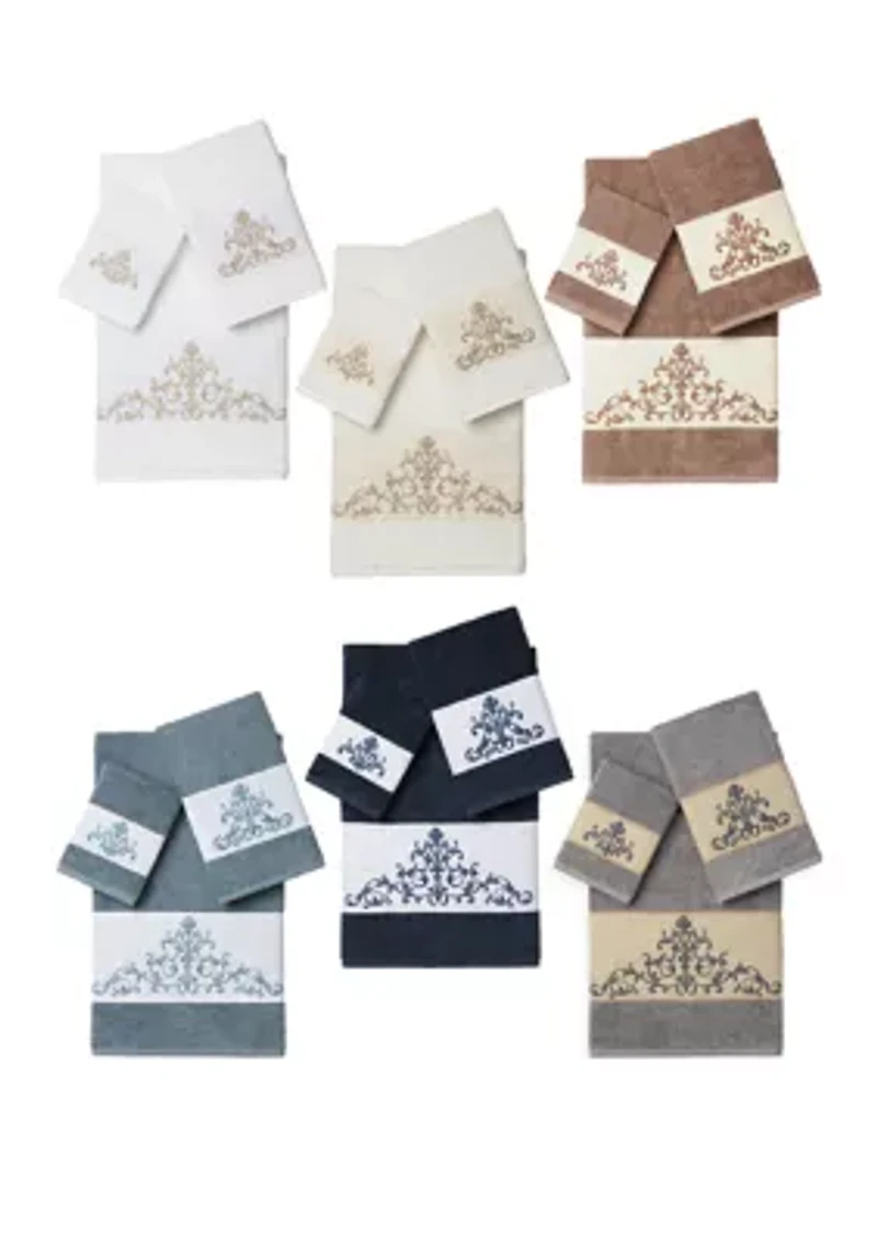 Scarlet 3 Piece Embellished Towel Set