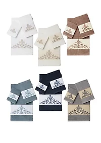 Scarlet 3 Piece Embellished Towel Set