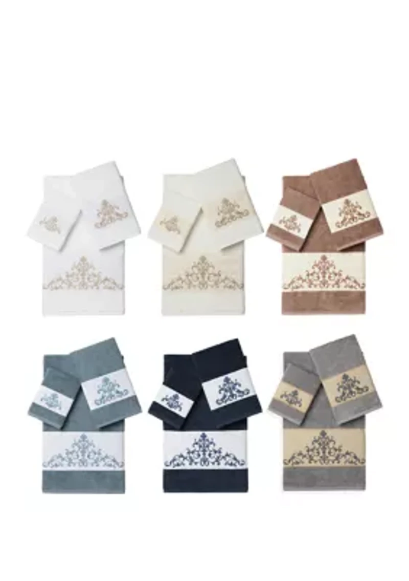 Scarlet 3 Piece Embellished Towel Set