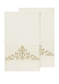 Scarlet 2 Piece Embellished Bath Towel Set