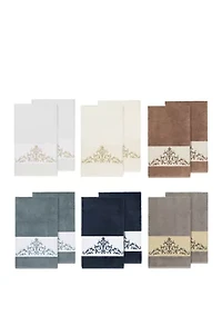 Scarlet 2 Piece Embellished Bath Towel Set