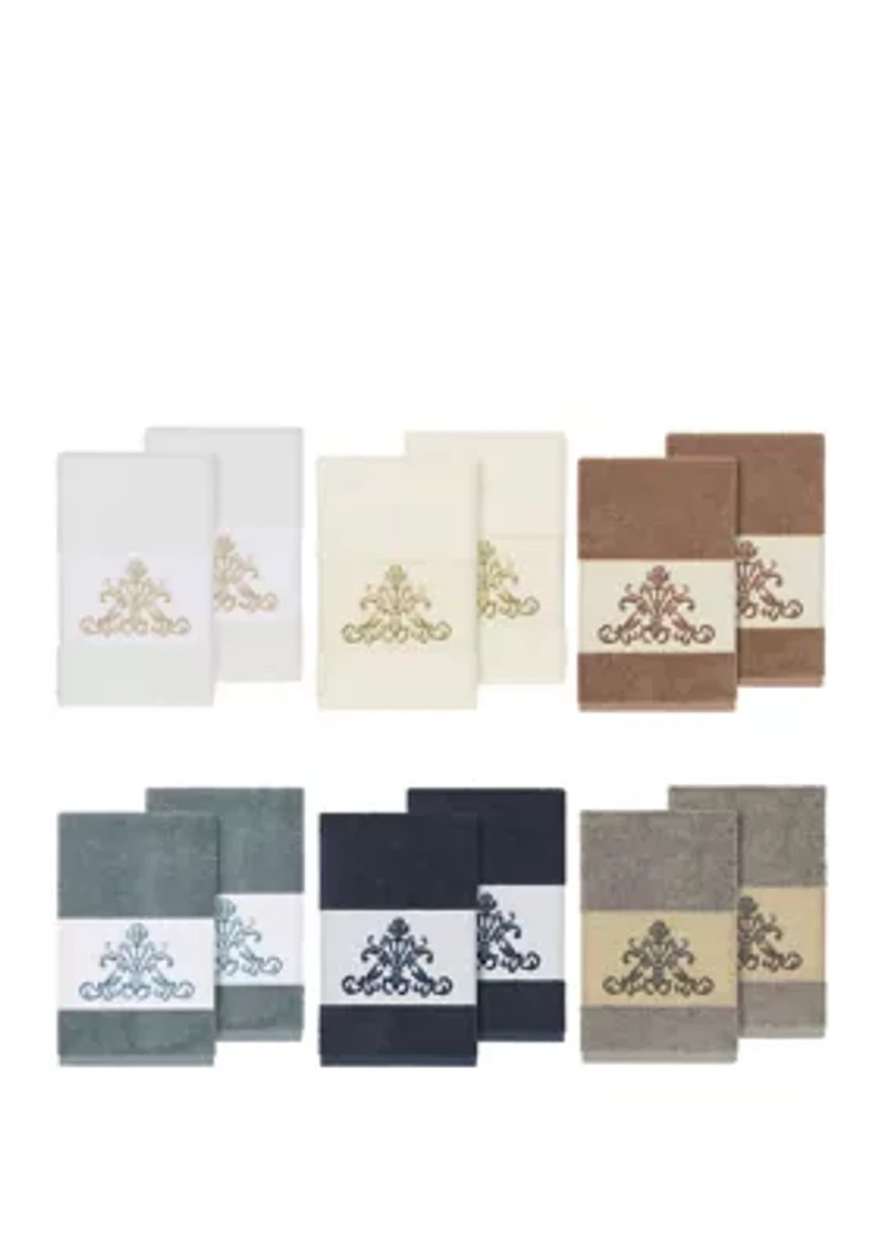 Scarlet 2 Piece Embellished Hand Towel Set