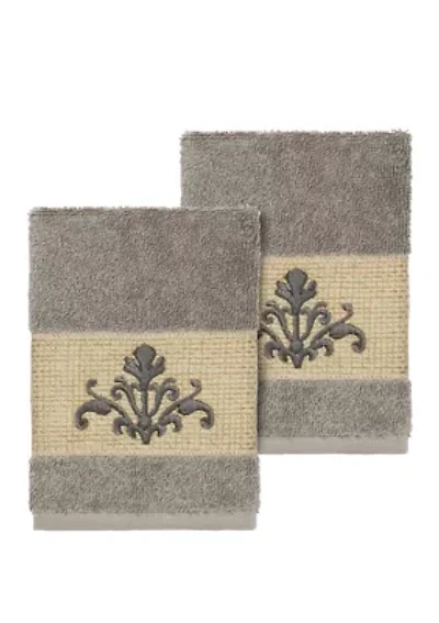 Scarlet 2 Piece Embellished Washcloth Set