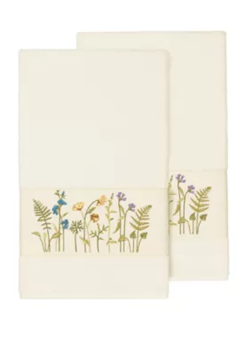 Serenity 2 Piece Embellished Bath Towel Set