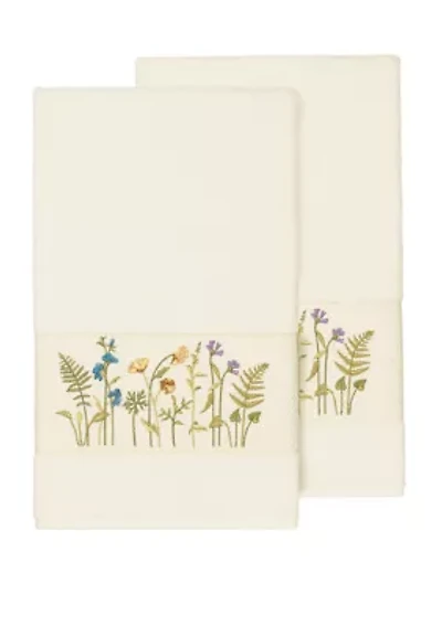 Serenity 2 Piece Embellished Bath Towel Set