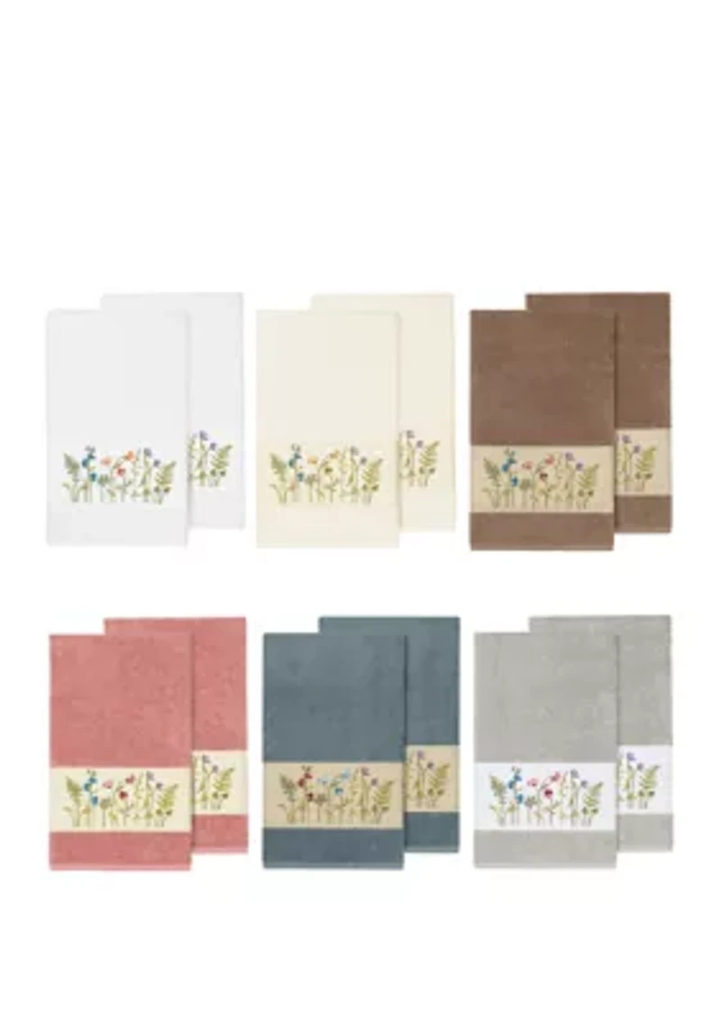 Serenity 2 Piece Embellished Bath Towel Set