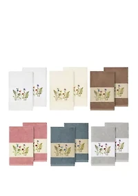 Serenity 2 Piece Embellished Hand Towel Set