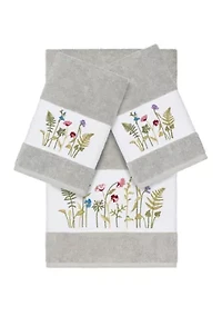 Serenity 3 Piece Embellished Towel Set