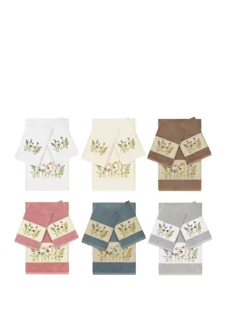 Serenity 3 Piece Embellished Towel Set