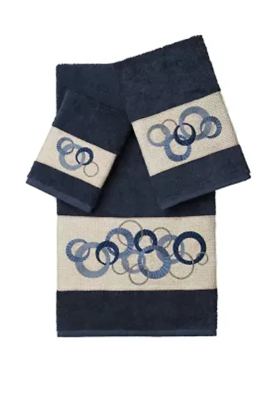 Annabelle 3 Piece Embellished Towel Set