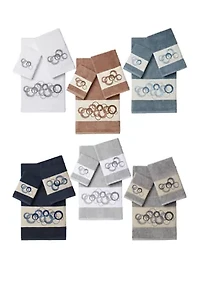 Annabelle 3 Piece Embellished Towel Set