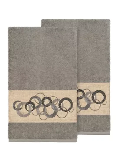 Annabelle Set of 2 Embellished Bath Towels