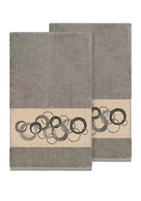 Annabelle Set of 2 Embellished Bath Towels