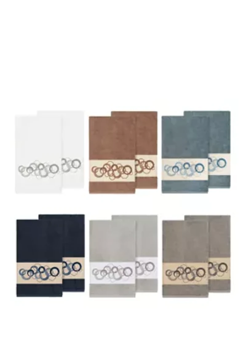 Annabelle Set of 2 Embellished Bath Towels