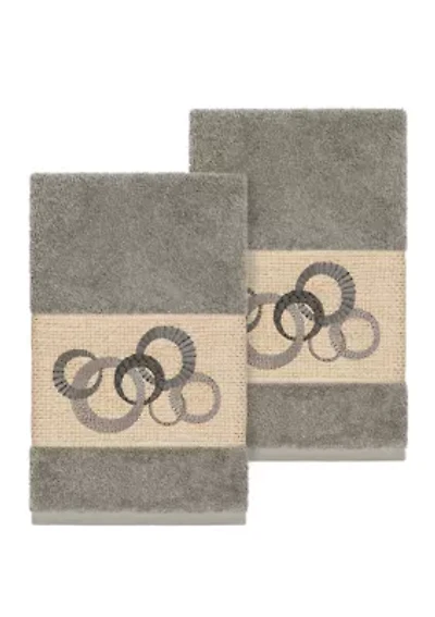 Annabelle Set of 2 Embellished Hand Towels