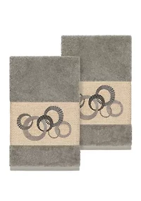 Annabelle Set of 2 Embellished Hand Towels
