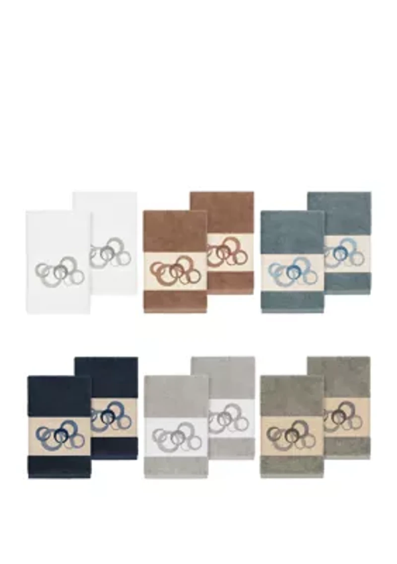 Annabelle Set of 2 Embellished Hand Towels