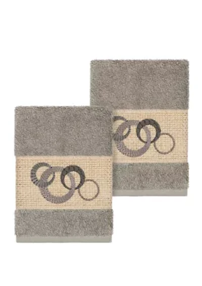 Annabelle Set of 2 Embellished Washcloths