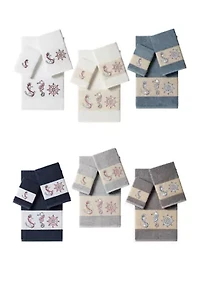 Easton 3 Piece Embellished Towel Set