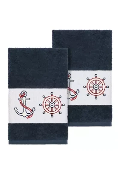 Easton Set of 2 Embellished Hand Towels