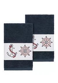 Easton Set of 2 Embellished Hand Towels