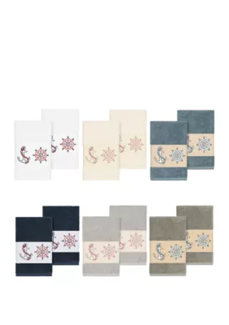 Easton Set of 2 Embellished Hand Towels