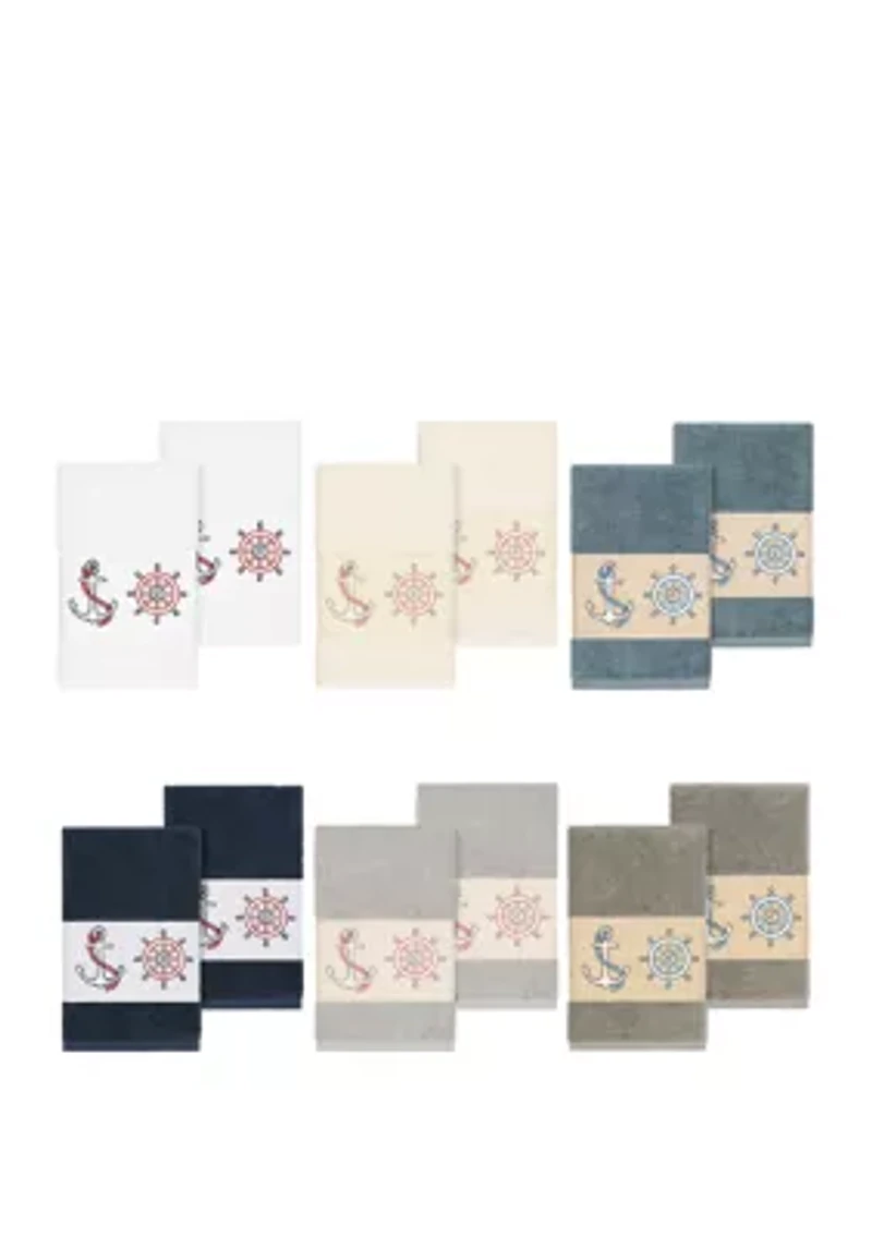 Easton Set of 2 Embellished Hand Towels