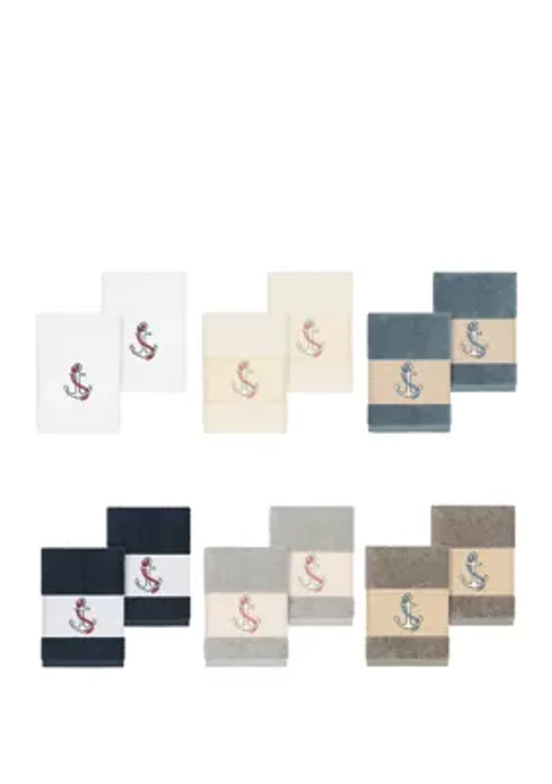 Easton Set of 2 Embellished Washcloths