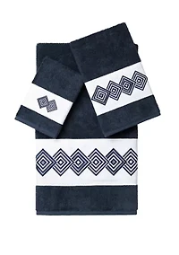 Noah 3 Piece Embellished Towel Set