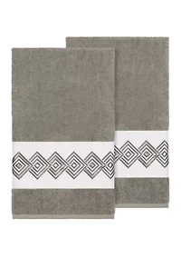 Noah Set of 2 Embellished Bath Towels