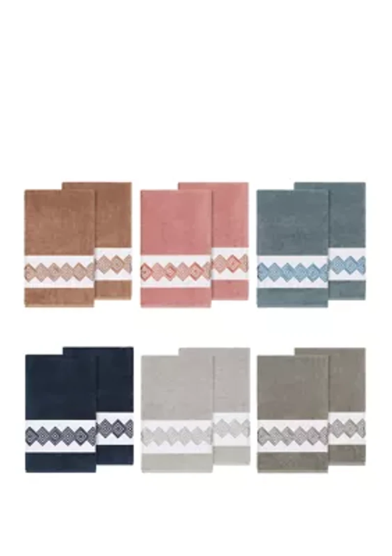 Noah Set of 2 Embellished Bath Towels