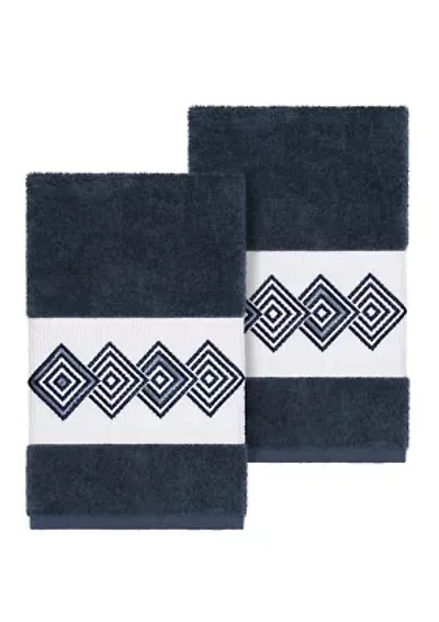 Noah Set of 2 Embellished Hand Towels