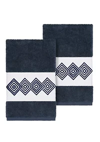 Noah Set of 2 Embellished Hand Towels
