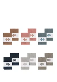 Noah Set of 2 Embellished Washcloths