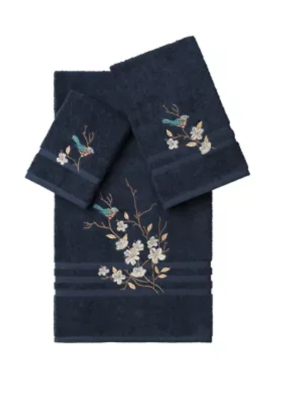 Spring Time 3 Piece Embellished Towel Set