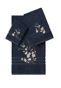 Spring Time 3 Piece Embellished Towel Set