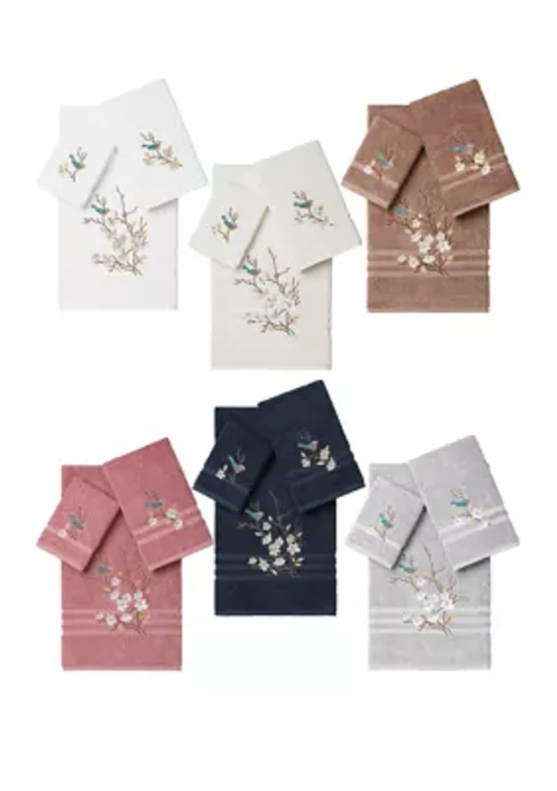 Spring Time 3 Piece Embellished Towel Set